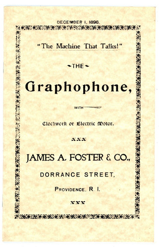 1896 graphophone reprinted - graphophone,